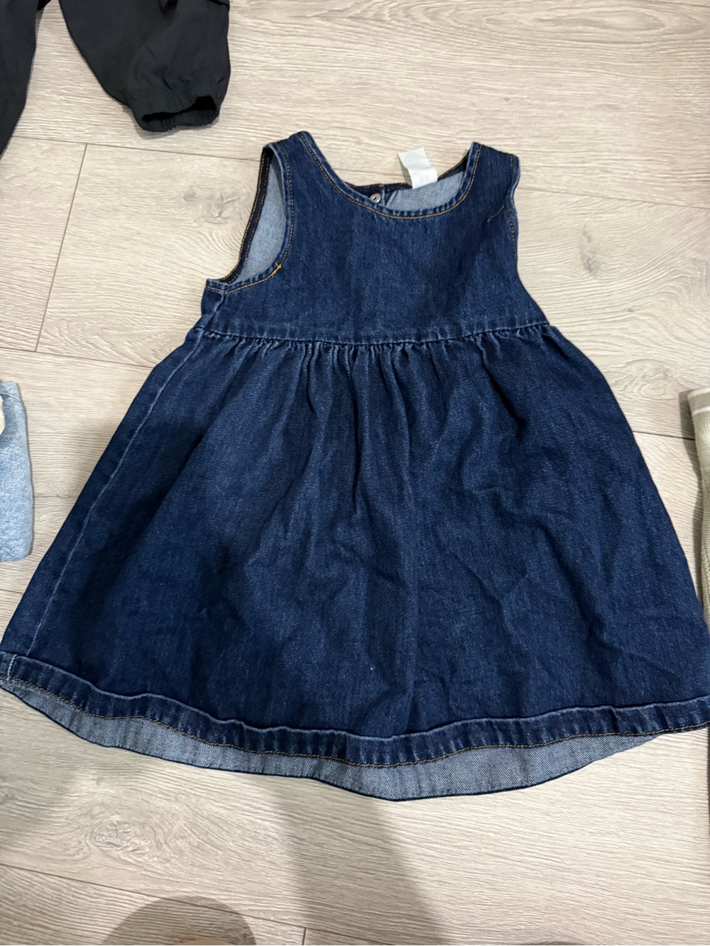 H&M Navy Denim Sleeveless Girls' Dress